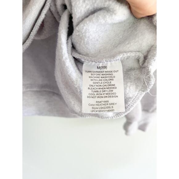 Disney | Mickey & Friends Sweatshirt | Heather Grey | Juniors' Size M (7-9) - Picture 7 of 8